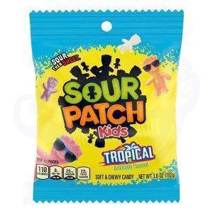 Sour Patch Kids Tropical Peg Bag 3.6oz/102g - Pack of 12