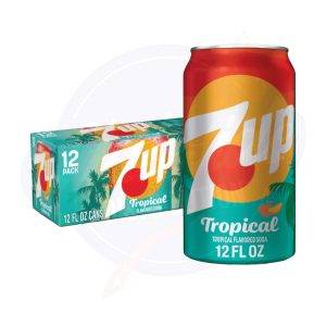 7up Tropical 12fl oz/355ml - Pack of 12 - Image 2